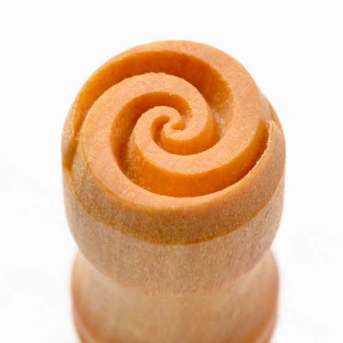 Small Debossed Spiral MKM Stamp - Bath Potters Supplies