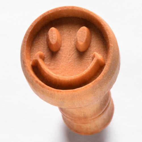 Medium Smiley Face MKM Stamp Bath Potters Supplies