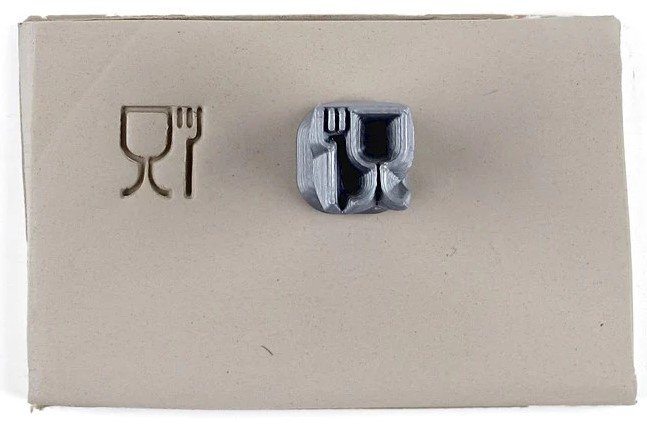 Dinner Ware Food Safety Symbol Stamp