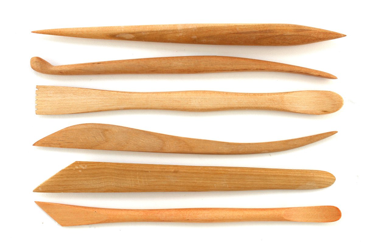 Boxwood Modelling Tool 20cm Set Of 6 - Bath Potters Supplies