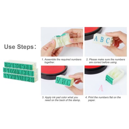 Detachable Rubber Number Stamps