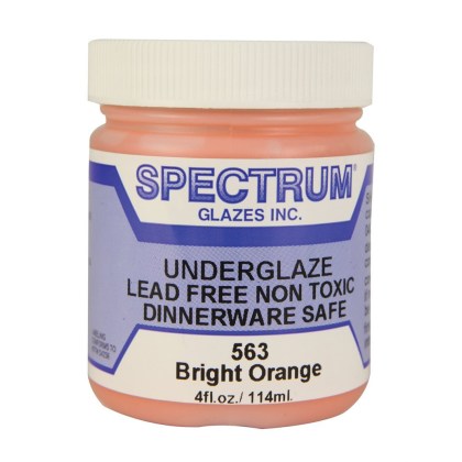 Spectrum Bright Orange Underglaze Spectrum Bright Orange Underglaze