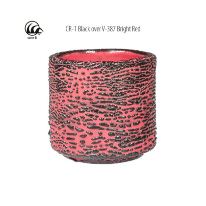 Black Amaco Crawls Glaze Black Amaco Crawls Glaze