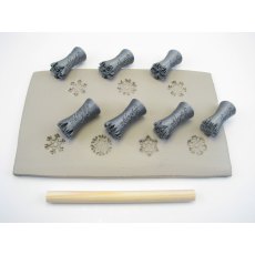 Snowflake Stamps 15mm Set Of 7 Snowflake Stamps 15mm Set Of 7