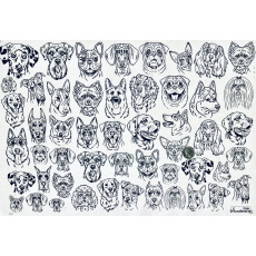 Dogs Underglaze Transfer Sheet Dogs Underglaze Transfer Sheet
