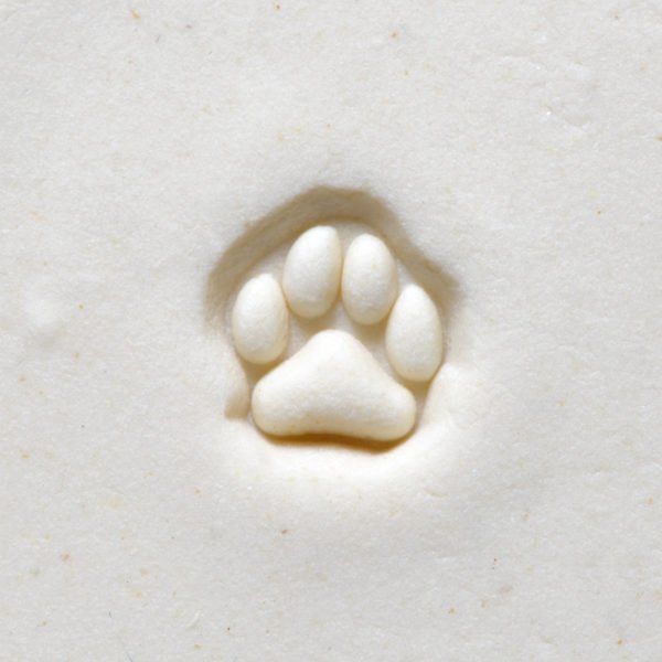 Mini Paw Print MKM Stamp Bath Potters Supplies