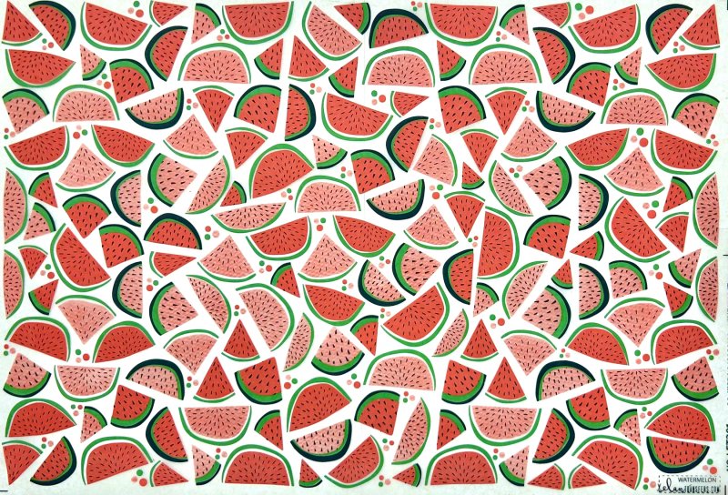 Watermelon Underglaze Transfer Sheet Watermelon Underglaze Transfer Sheet