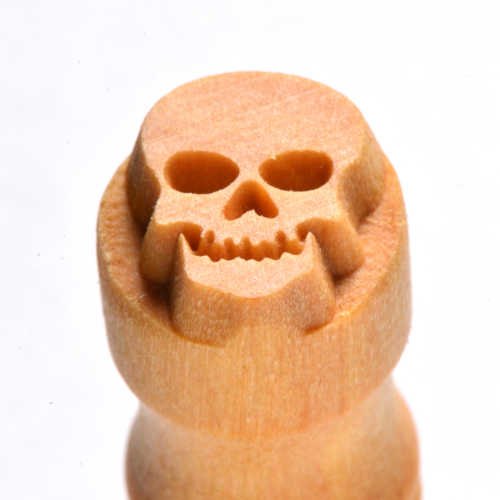 Small Debossed Skull MKM Stamp Small Debossed Skull MKM Stamp